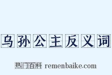 乌孙公主反义词是什么意思的图片